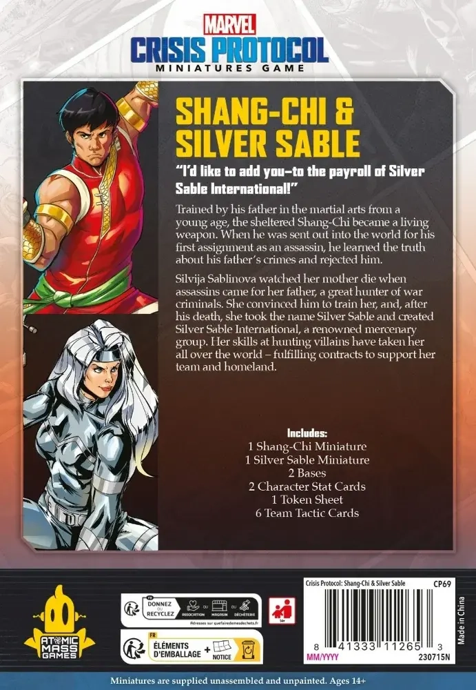 Marvel Crisis Protocol - Shang-Chi & Silver Sable - DE/FR/EN