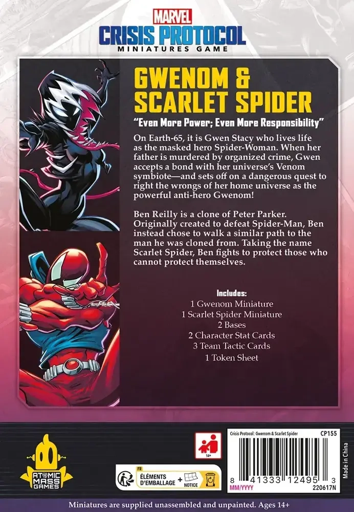 Marvel Crisis Protocol - Gwenom & Scarlet Spider - DE/FR/EN