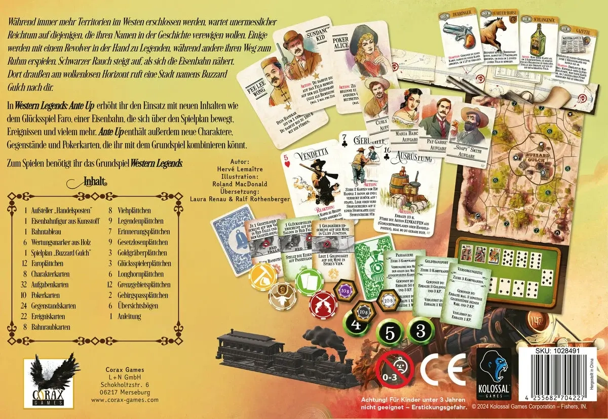 Western Legends - 2. Edition - Ante Up Erweiterung - DE