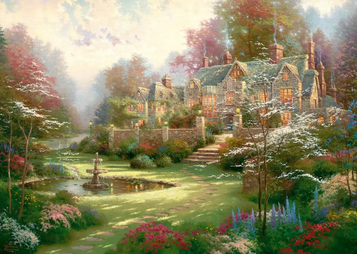 Gardens Beyond Spring Gate - Thomas Kinkade Studios