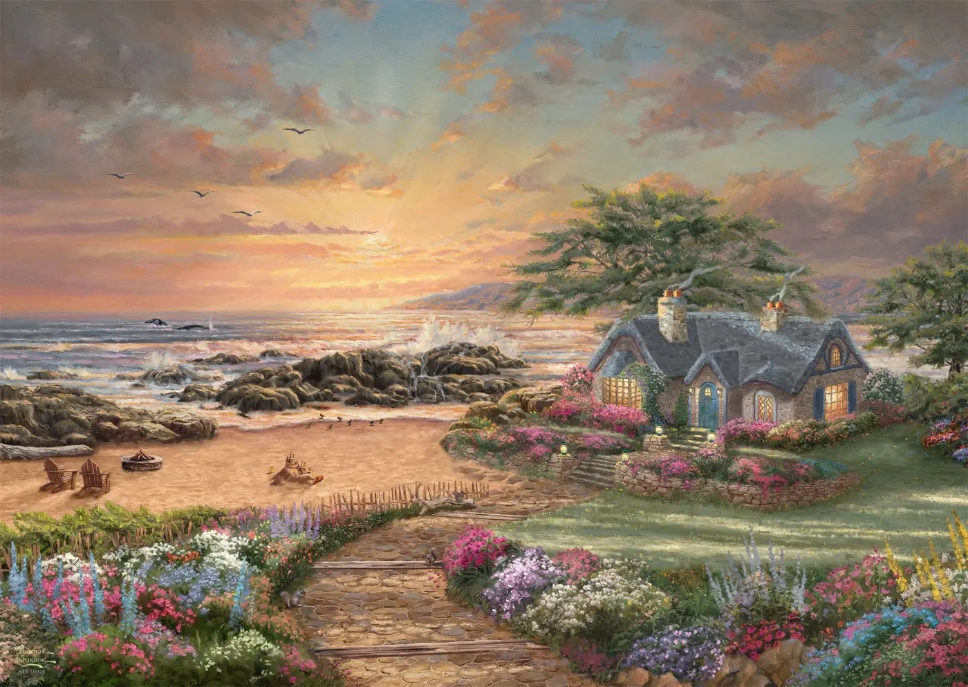 Seaside Cottage - Thomas Kinkade Studios