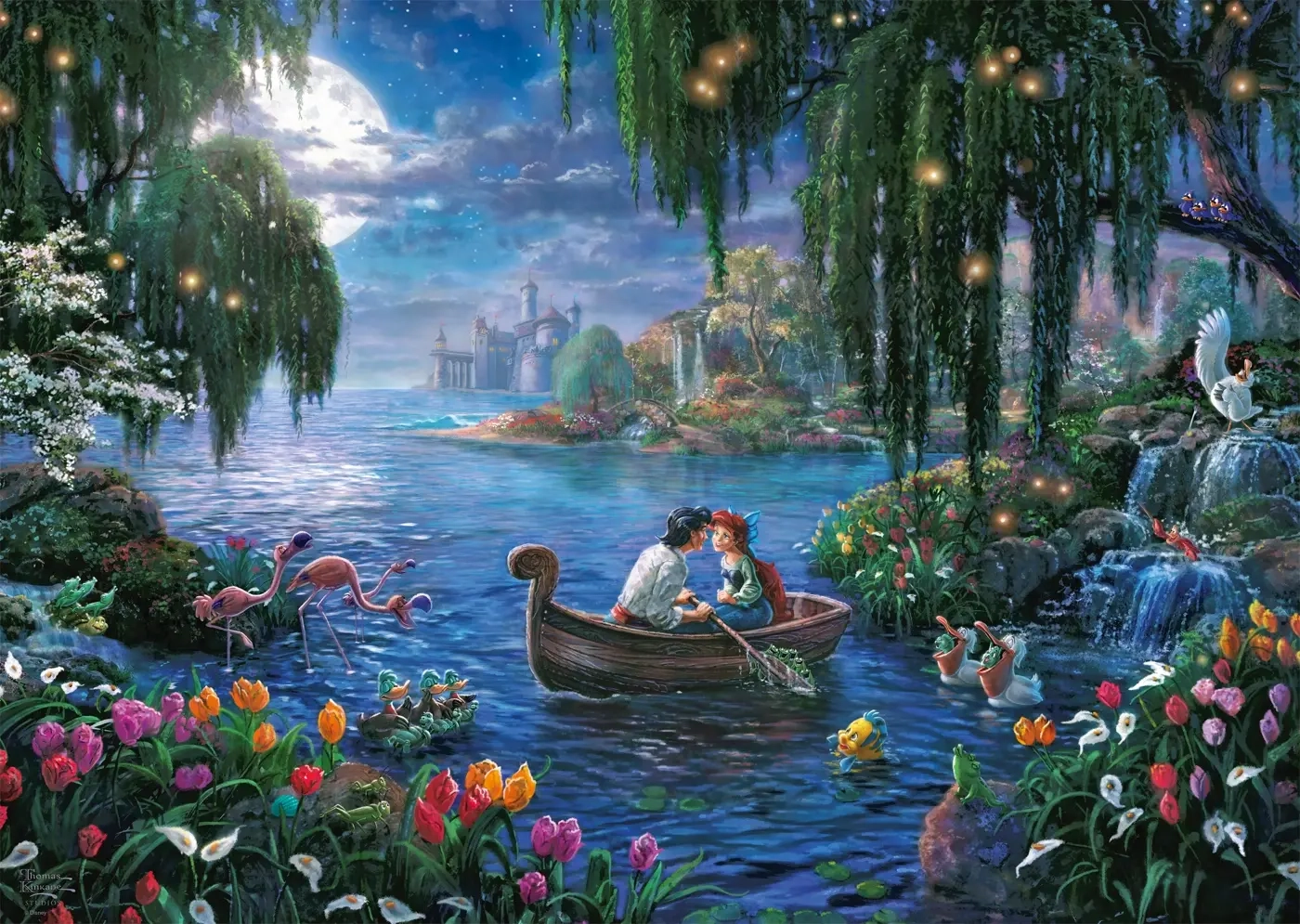 The Little Mermaid and Prince Eric - Thomas Kinkade