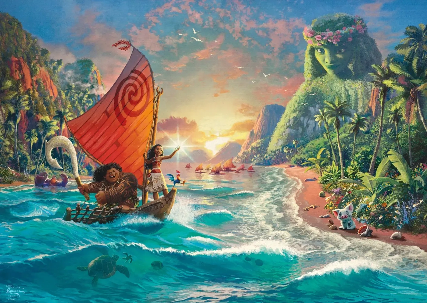 Thomas Kinkade Studios: Disney Moana – Vaiana