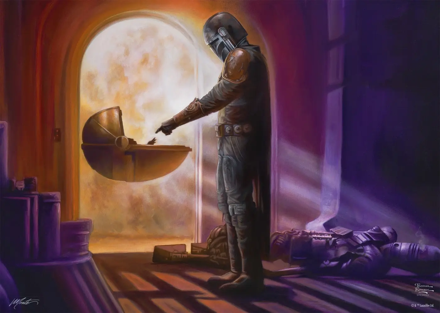 Thomas Kinkade Studios: Star Wars The Mandalorian - Turning Point