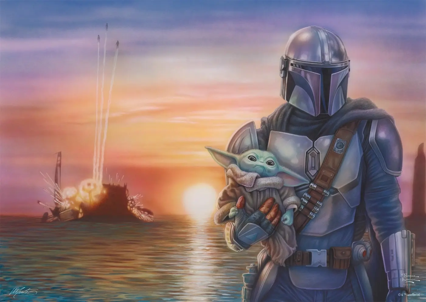 Thomas Kinkade Studios: Star Wars The Mandalorian - A New Direction