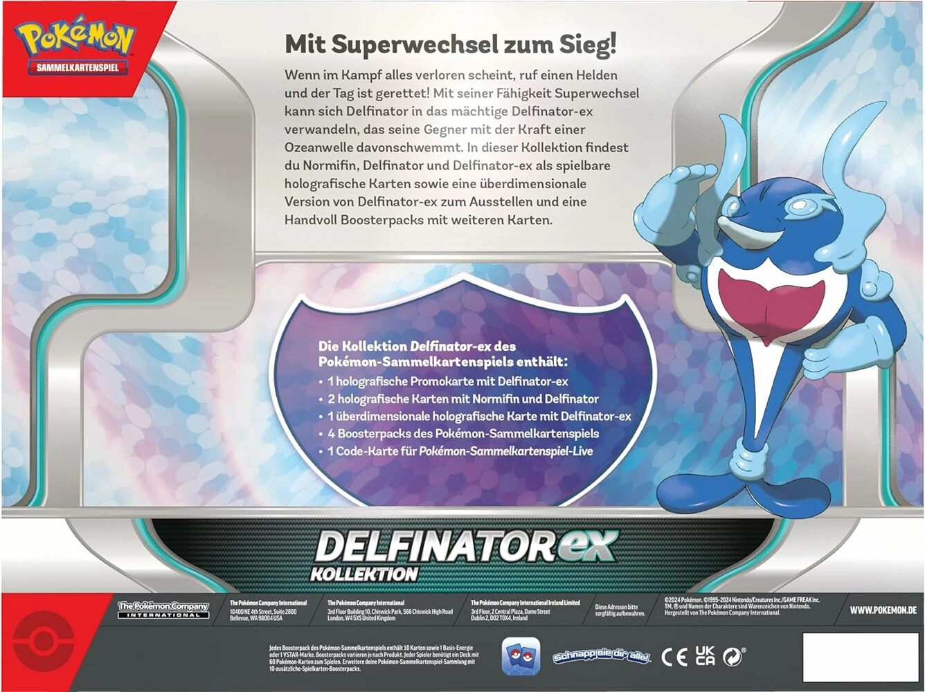 Pokémon Delfinator ex Kollektion - DE