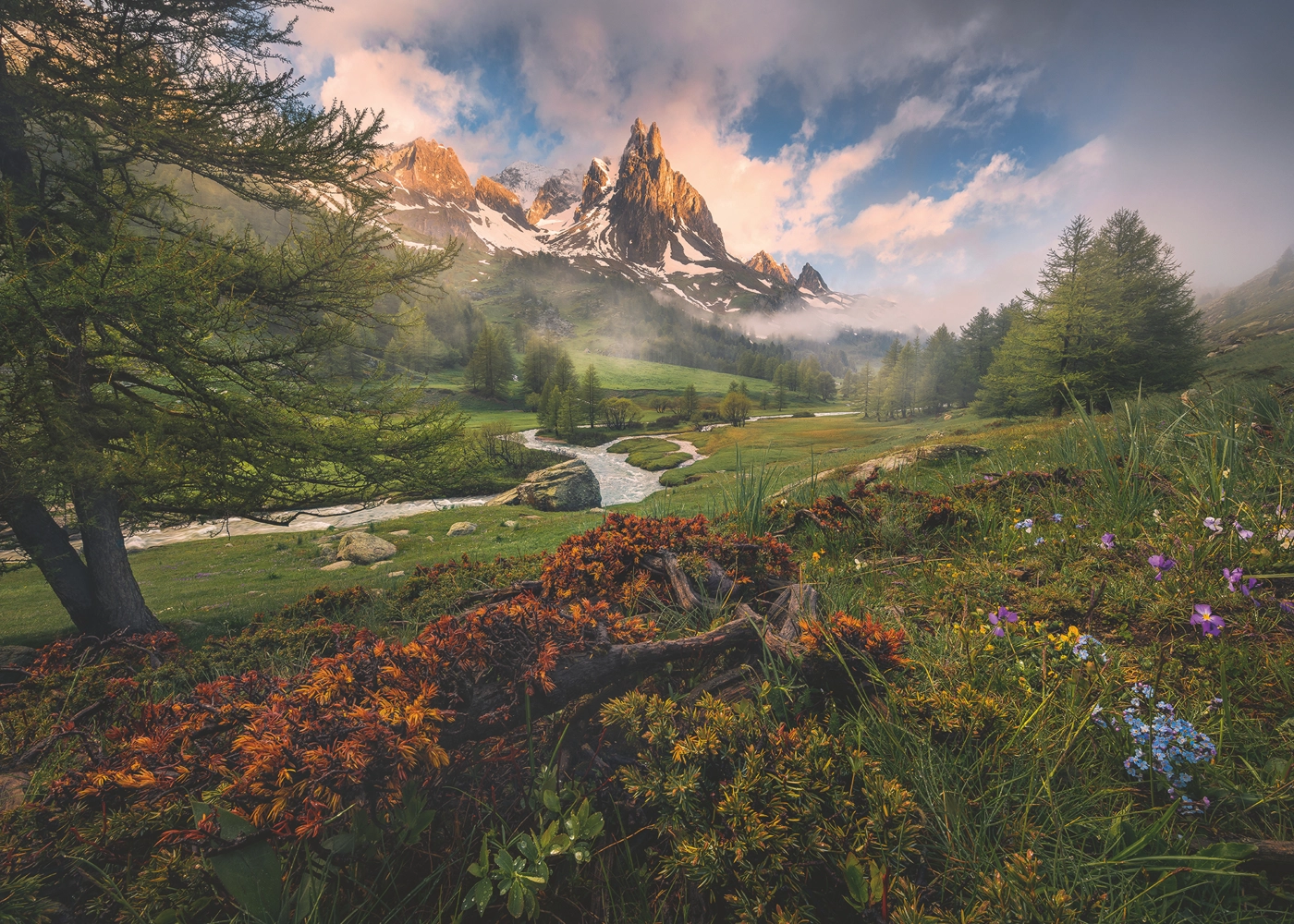 Malerische Stimmung im Vallée de la Clarée - Französischen Alpen