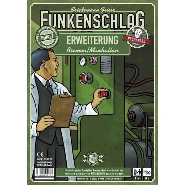 Funkenschlag - Erweiterung Bremen/Manhatten (Recharged Version) - DE