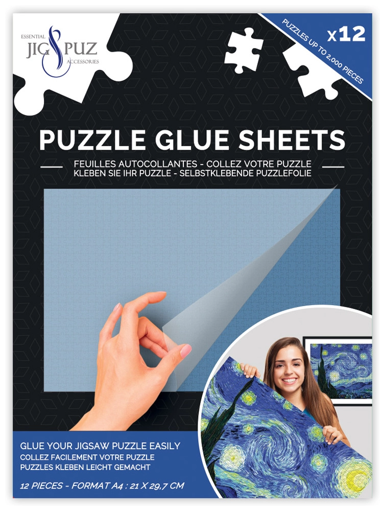 Puzzle Glue Sheets - Selbstklebende Puzzlefolie für für 2000 Teile - Jig & Puz