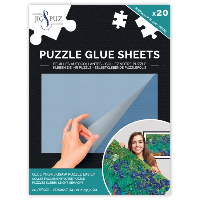 Puzzle Glue Sheets - Selbstklebende Puzzlefolie für 3000 Teile Puzzle - Jig & Puz