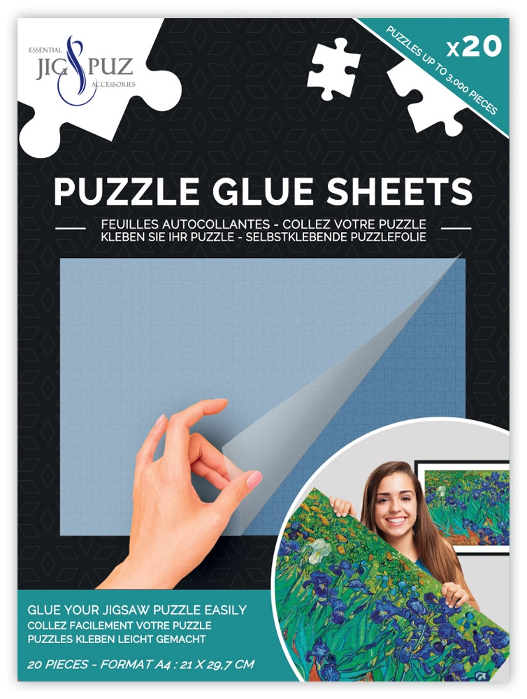 Puzzle Glue Sheets - Selbstklebende Puzzlefolie für 3000 Teile Puzzle - Jig & Puz