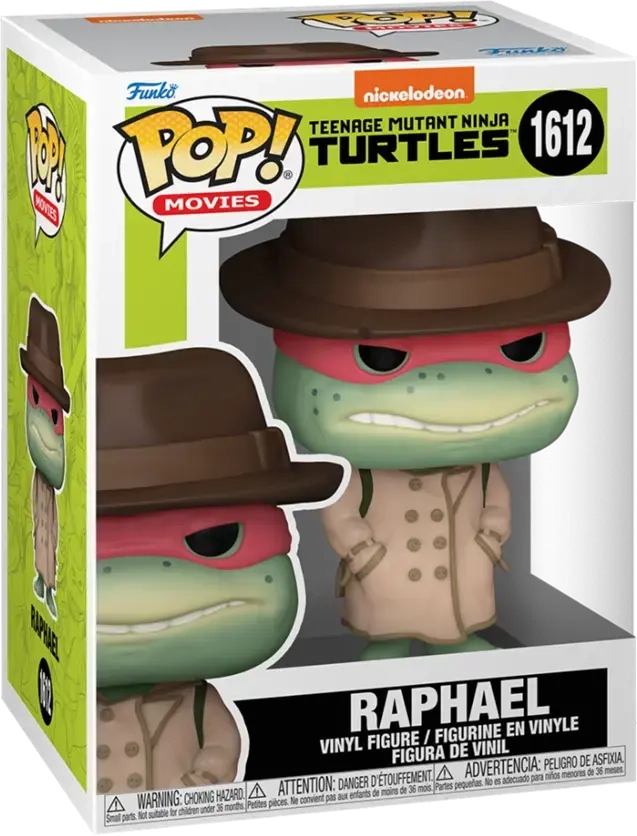 Funko POP! Movies: TMNT - Raphael w/Coat & Hat