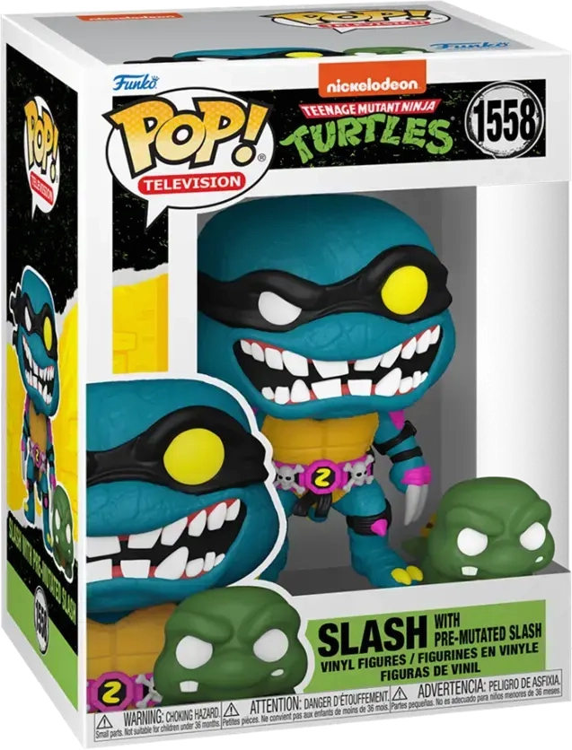 Funko POP! POP&Buddy: TMNT S4 – Slash & Pre-mutated