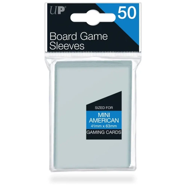 UP - Board Game Sleeves - American Size 41x63mm (50 Sleeves)