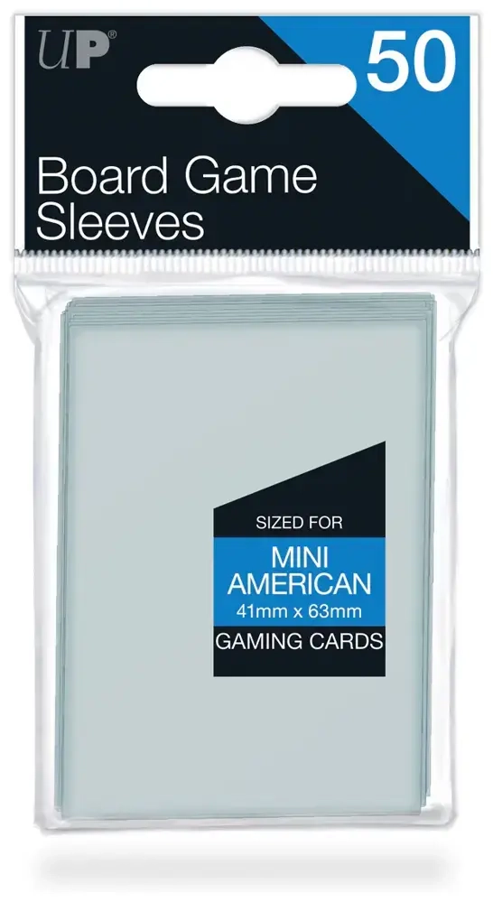 UP - Board Game Sleeves - American Size 41x63mm (50 Sleeves)