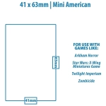 UP - Board Game Sleeves - American Size 41x63mm (50 Sleeves)