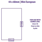 UP - Board Game Sleeves - Euro Mini Size 44x68mm (50 Sleeves)