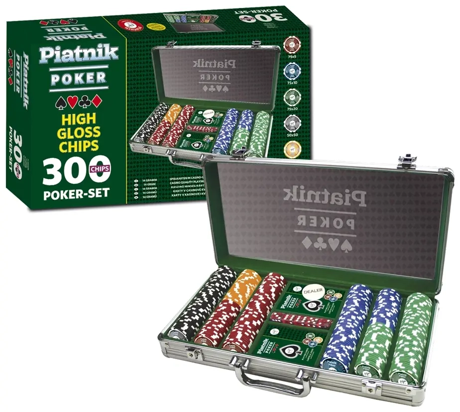 Piatnik Poker 300 Chip Set - 14g High Gloss