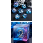 Liquid Core Dice Set (7) Ice Castle