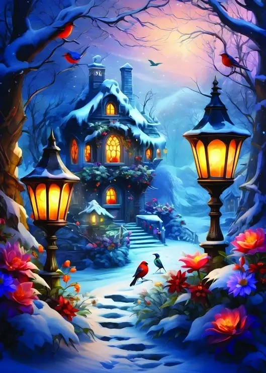 Enchanted Wintery Scene