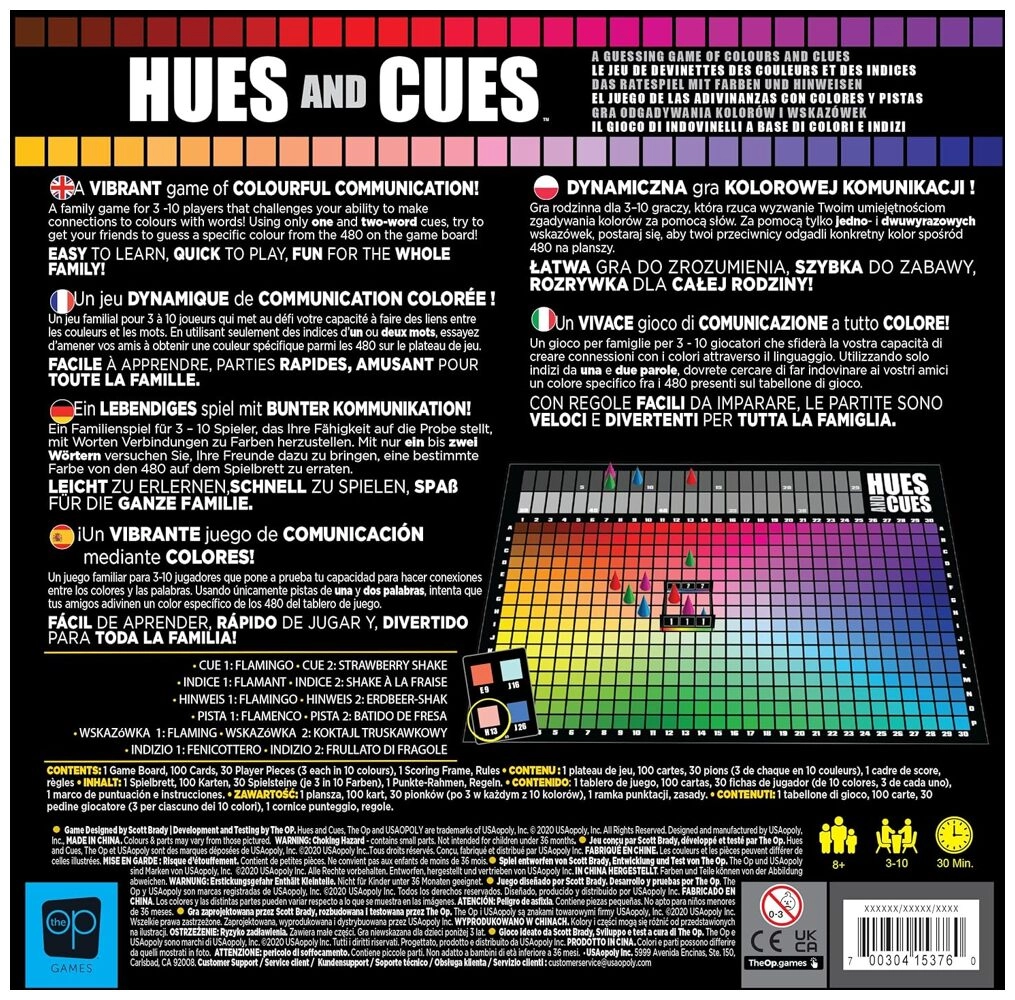 Hues and Cues - EN/DE/FR/IT