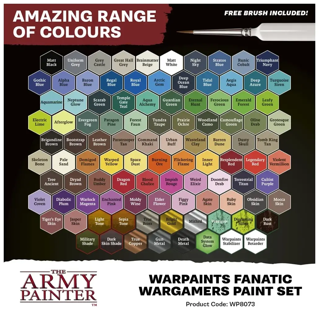 Army Painter – Warpaints Fanatic Wargamers Paint Set