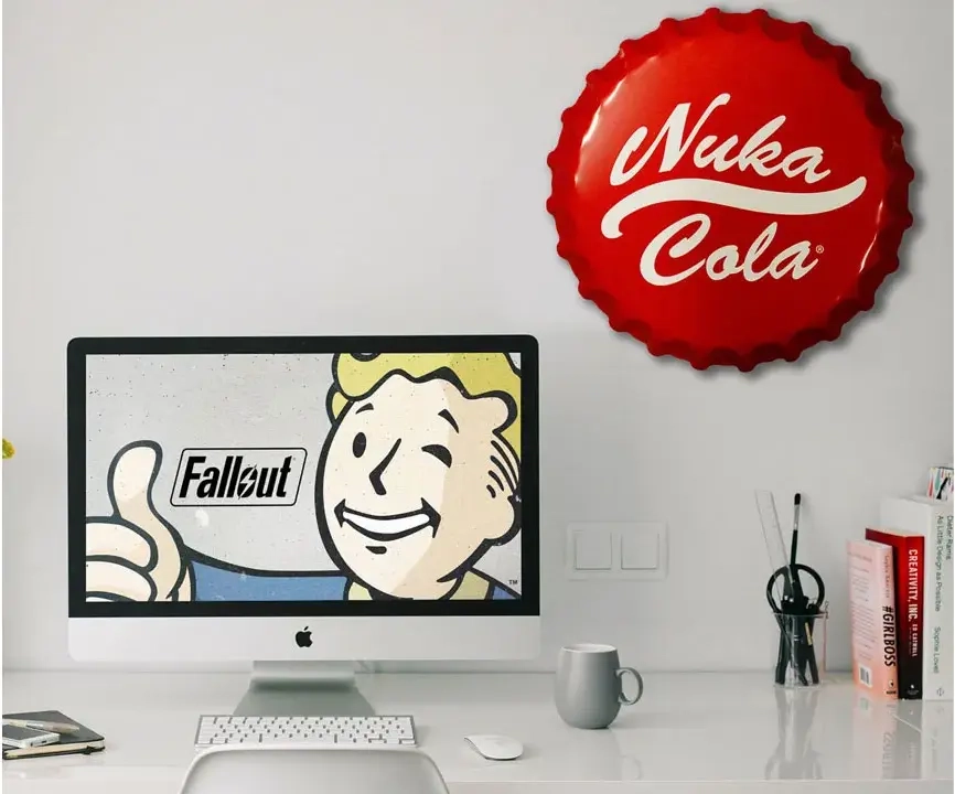 Fallout Nuka-Cola Bottle Cap Tin Sign