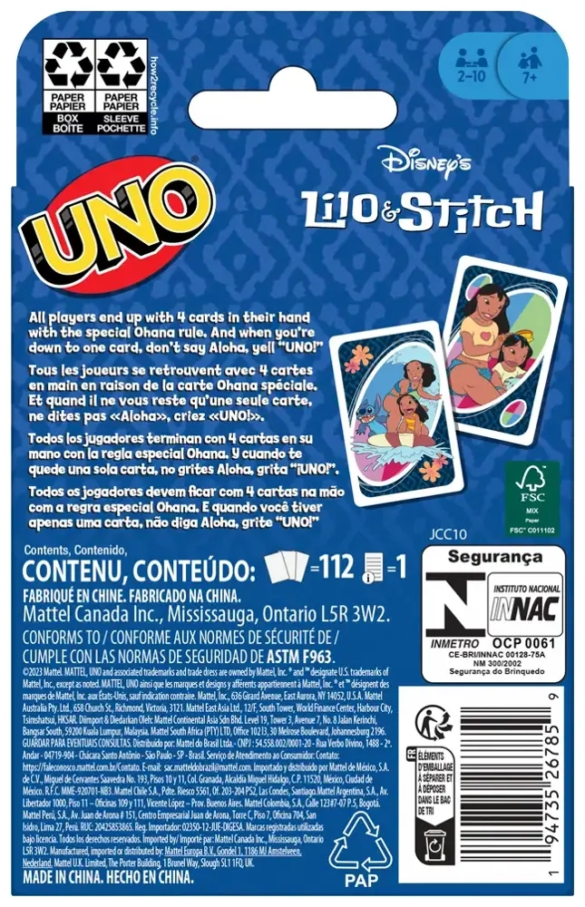 UNO Lilo und Stitch