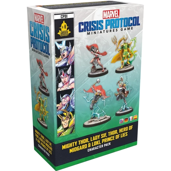 Marvel: Crisis Protocol – Mighty Thor, Lady Sif, Thor, Hero of Midgard & Loki, Prince of Lies