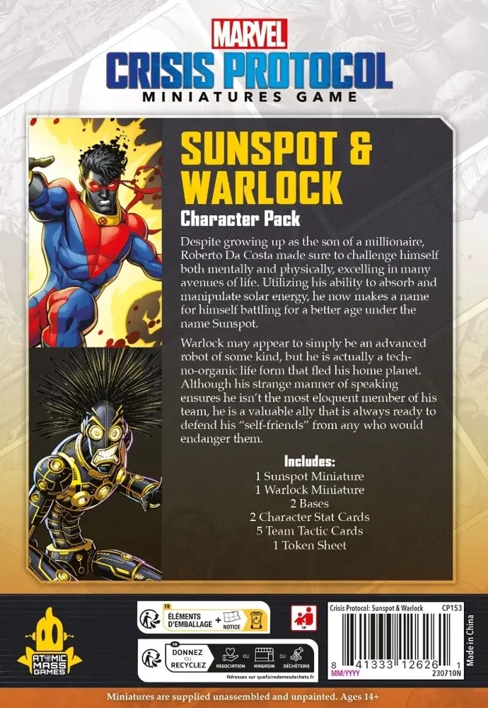 Marvel: Crisis Protocol – Sunspot & Warlock