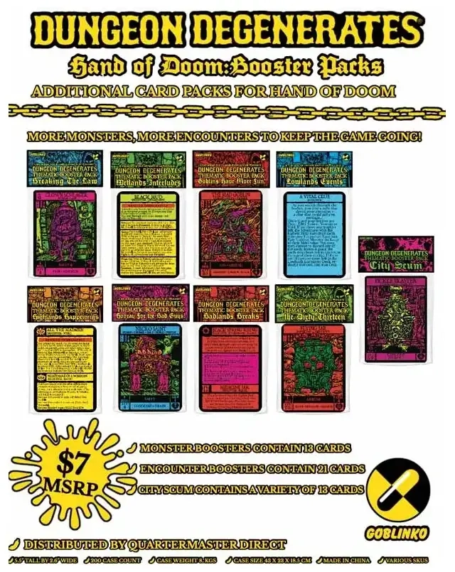 Dungeon Degenerates: City Scum Booster Expansion - EN