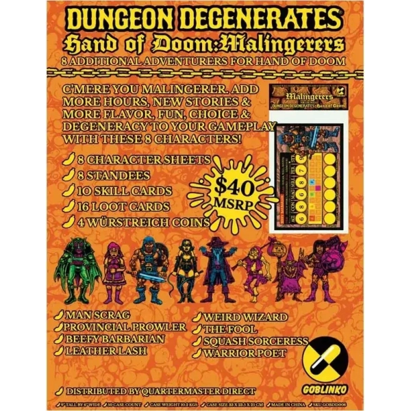 Dungeon Degenerates: Malingerers Expansion - EN