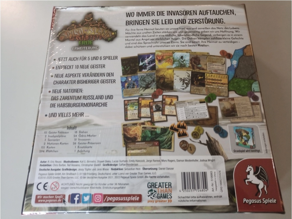 Spirit Island Erweiterung - Zerklüftete Erde (Defekte Verpackung)