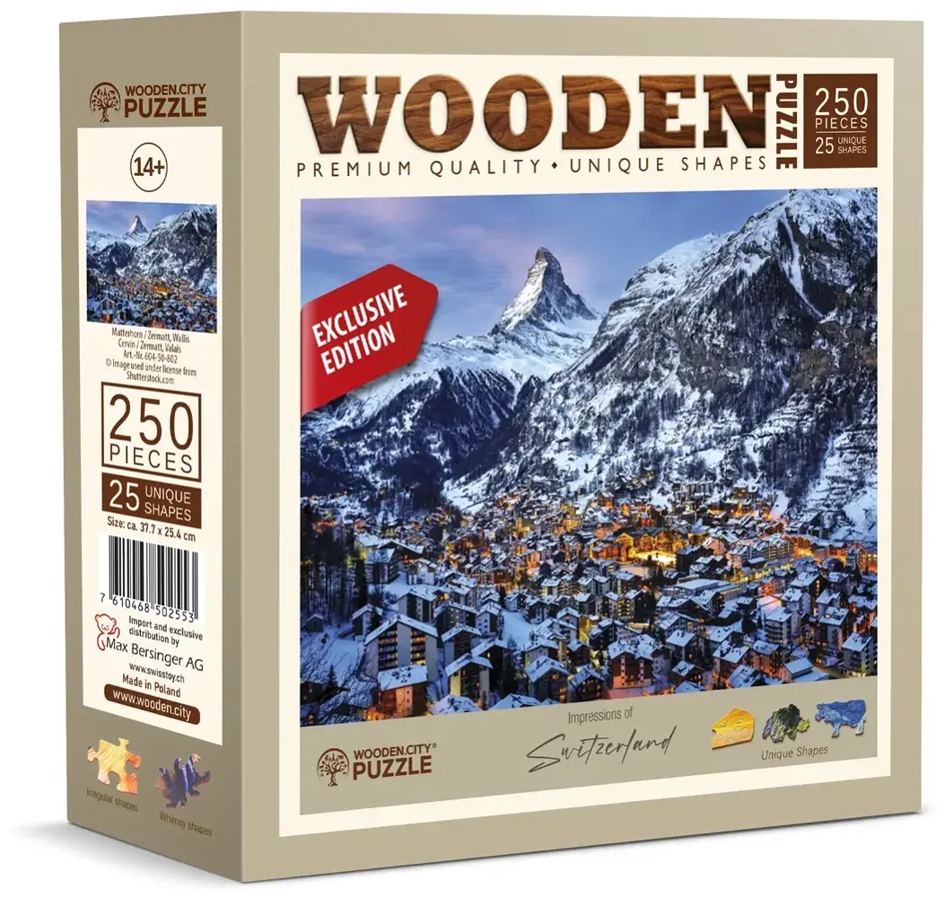 Holzpuzzle - CH Matterhorn