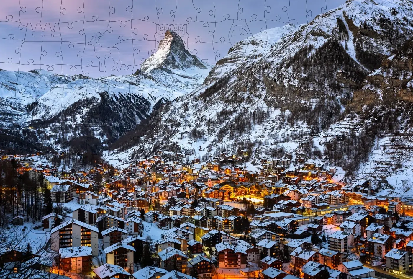 Holzpuzzle - CH Matterhorn