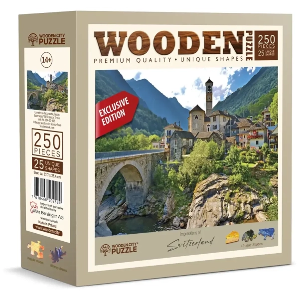 Holzpuzzle - CH Val Verzasca