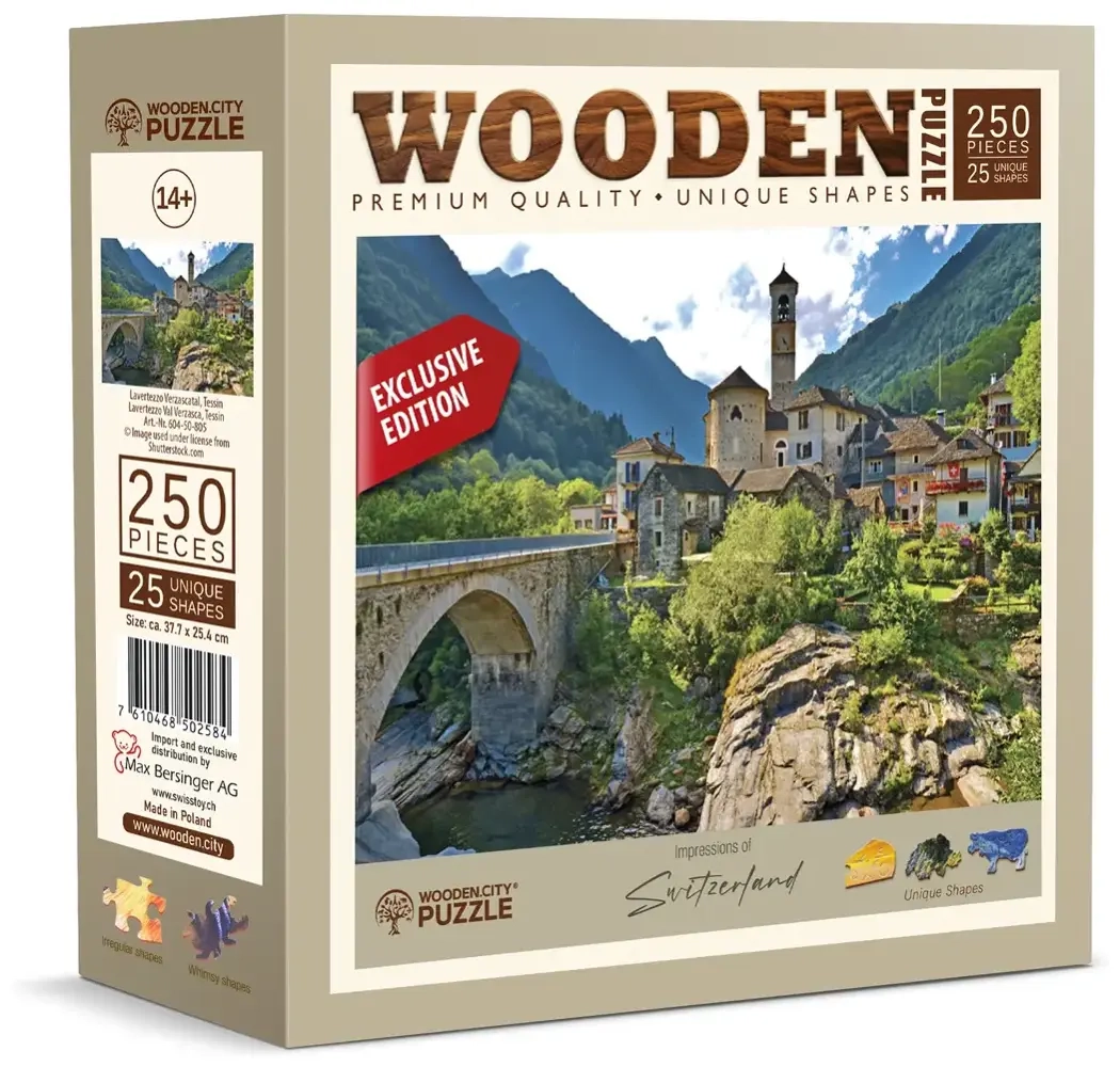 Holzpuzzle - CH Val Verzasca