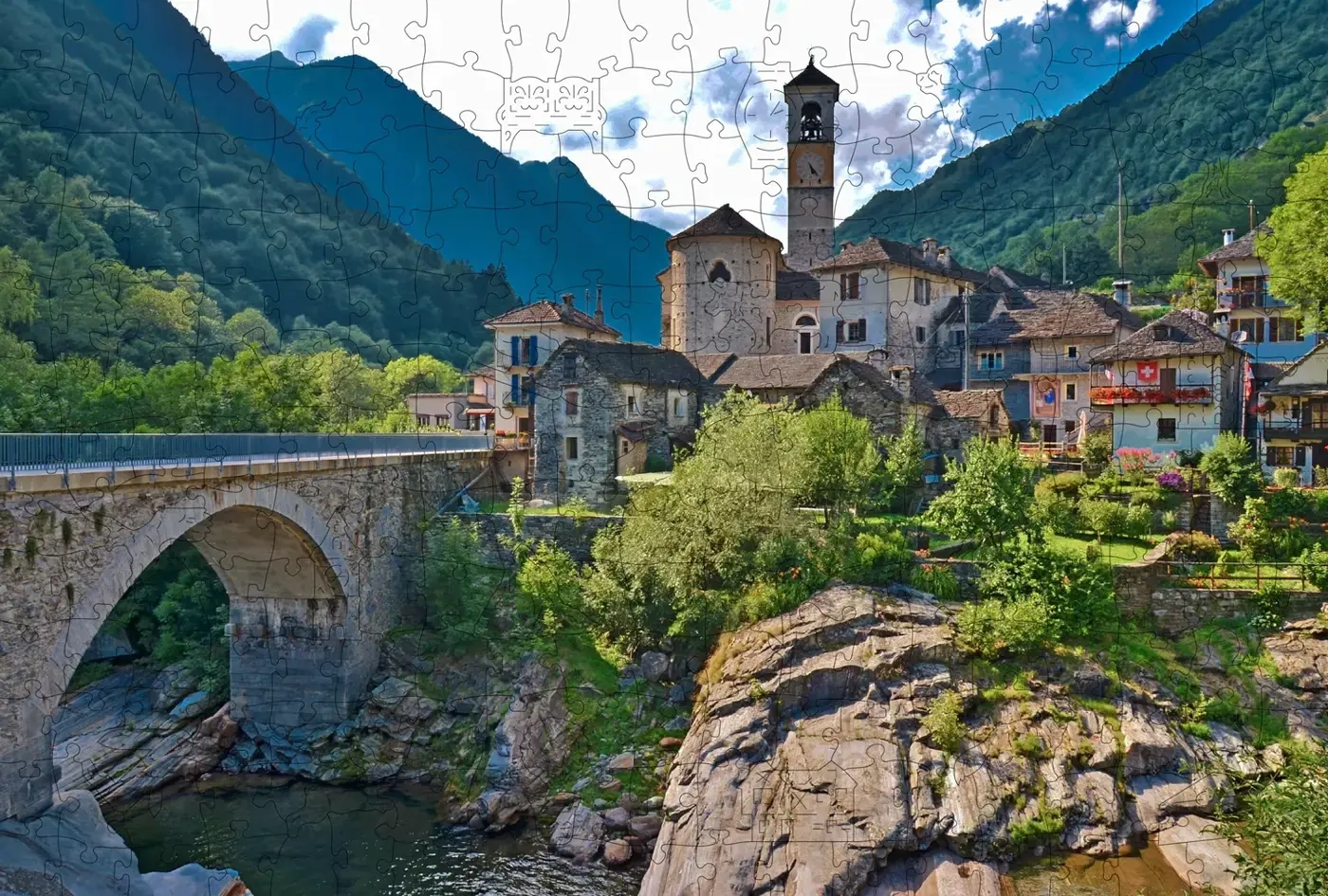 Holzpuzzle - CH Val Verzasca