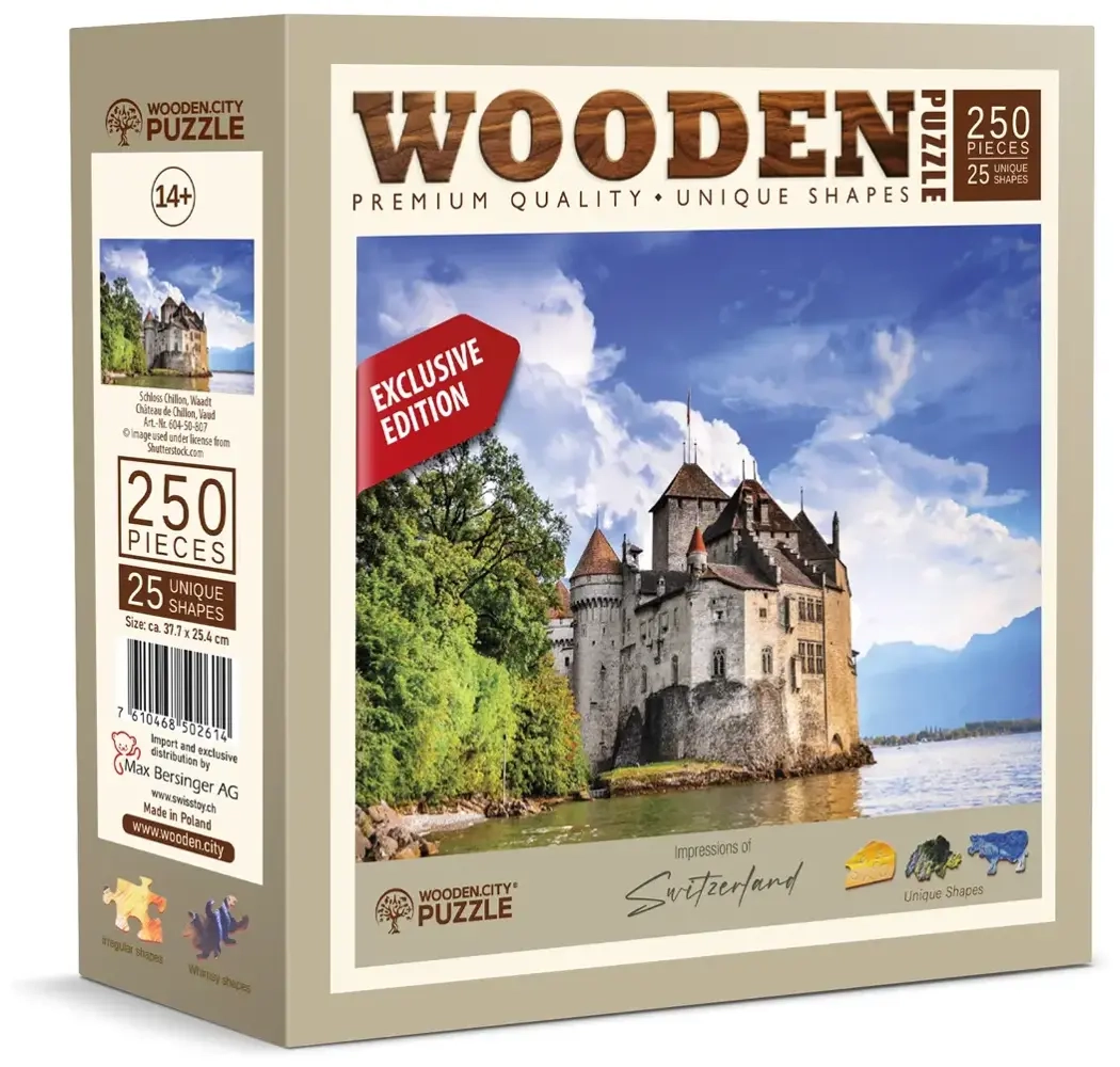 Holzpuzzle - CH Schloss Chillon