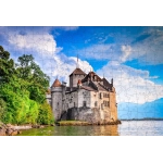 Holzpuzzle - CH Schloss Chillon