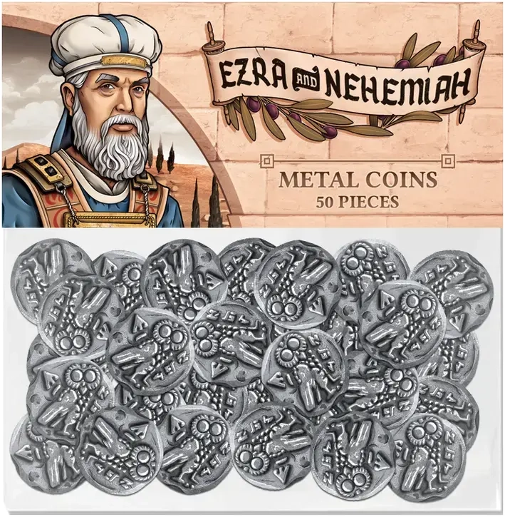 Ezra & Nehemiah Metal Coins (50)