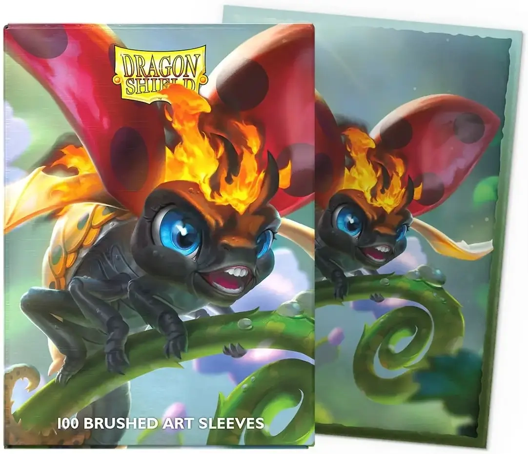 Dragon Shield Standard size Brushed Art Sleeves - The Burnbug (100 Sleeves)