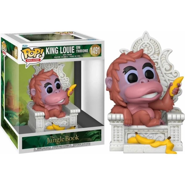 Funko POP! - Deluxe-Jungle Book - King Louie on Throne 13cm