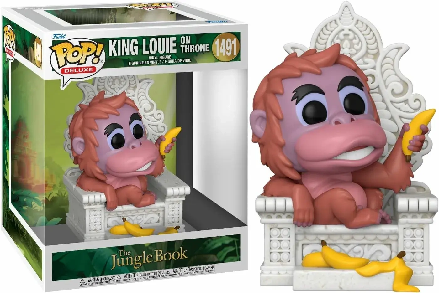 Funko POP! - Deluxe-Jungle Book - King Louie on Throne 13cm