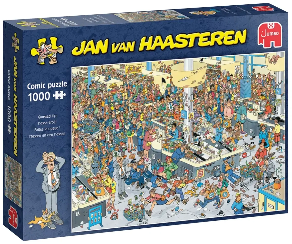 Massen an den Kassen - Jan van Haasteren