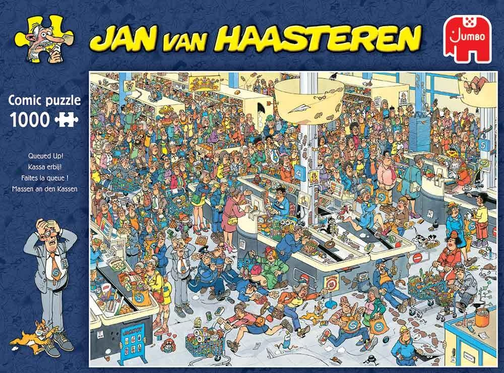 Massen an den Kassen - Jan van Haasteren