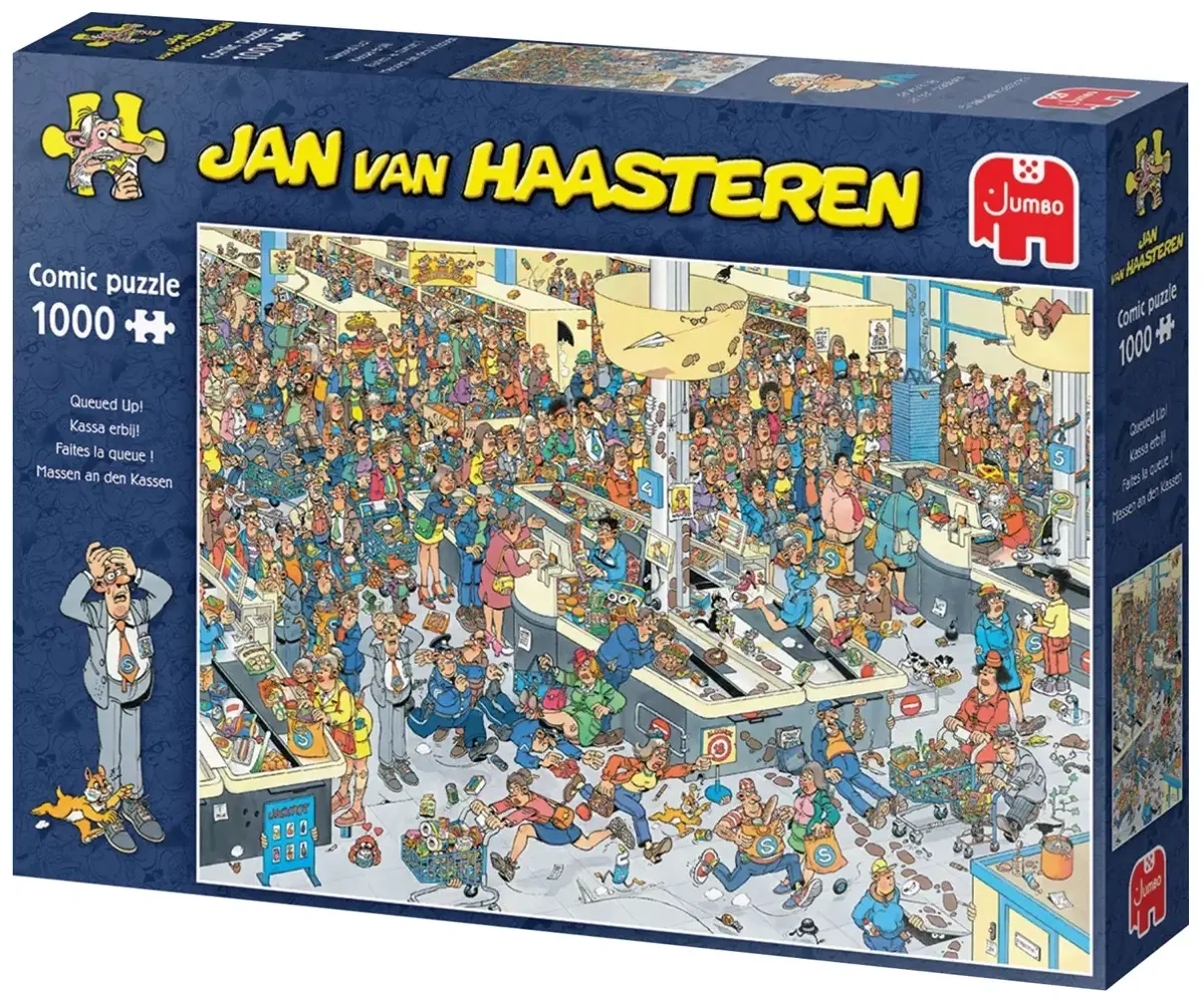 Massen an den Kassen - Jan van Haasteren