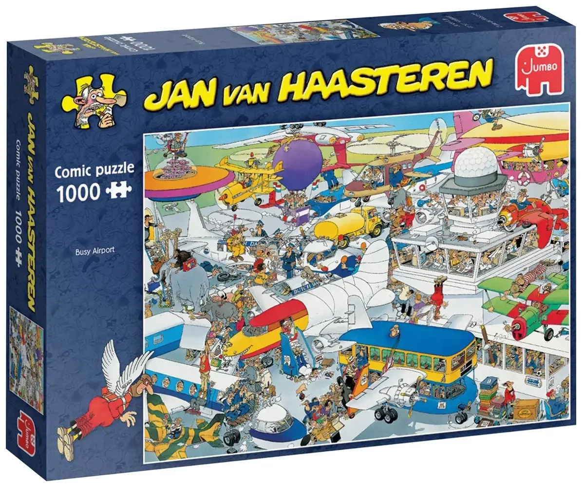 Busy Airport - Jan van Haasteren