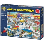 Busy Airport - Jan van Haasteren