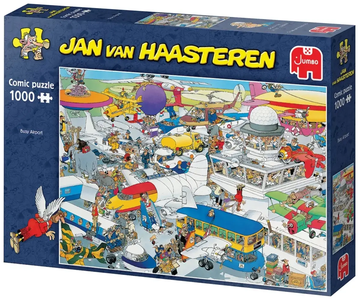 Busy Airport - Jan van Haasteren